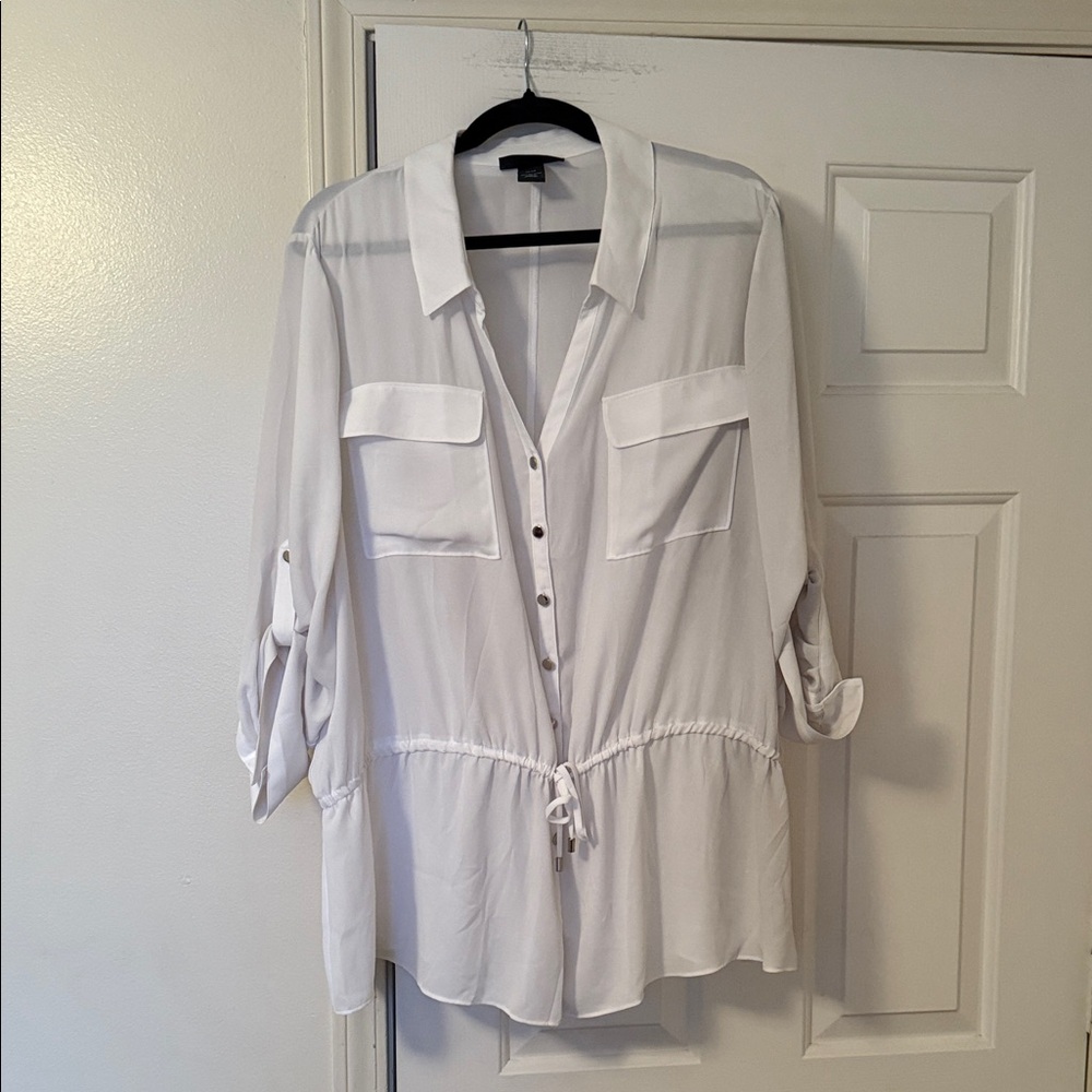 Lane Bryant White blouse